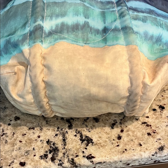 Sea Bags Blue and Tan Tote Bag - Picture 2 of 9